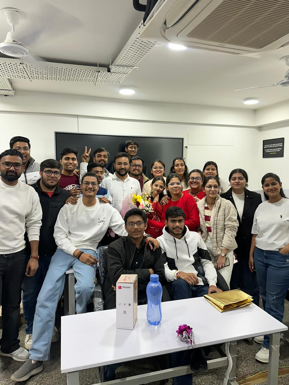 Briwon Academy students and mentors celebrating together