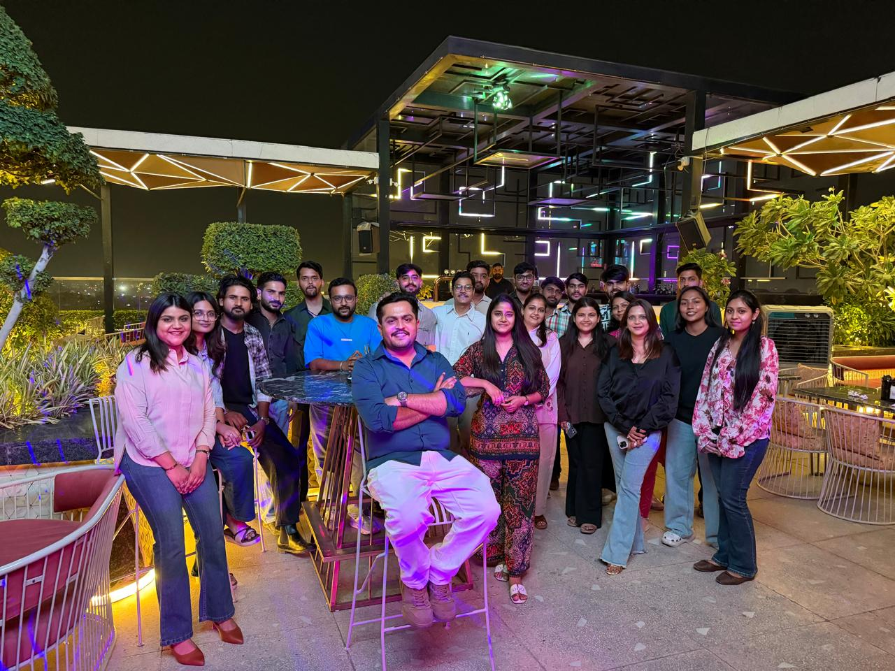 Briwon Academy team gathering and celebrating together